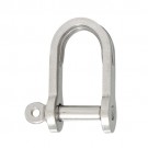 Flat shackle short stainless steel