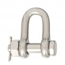 D-shackle with fastening bolt, forged Stainless steel