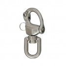 Swivel snap shackle with eyelet stainless steel