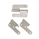 Two-part door hinge, right 98x82mm A2