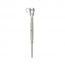 Turnbuckle with fork and terminal, milled forkhead, for wire rope stainless steel