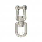 Eye and jaw swivel with hexagon socket stainless steel