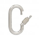 Spring hook long circle with lock nut stainless steel