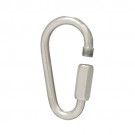 Spring hook oval with crew conector stainless steel