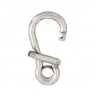Spring hook with special closure and eyelet Stainless steel
